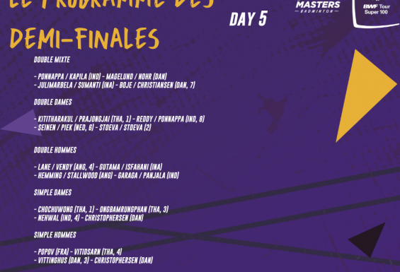 The program for the 2021 semi-finals