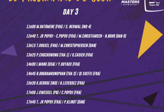 Orleans Masters 2021 : the French players on the program of the 3rd day of the competition