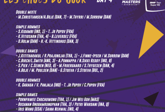 Orleans Masters 2021 : The quarterfinal lineups