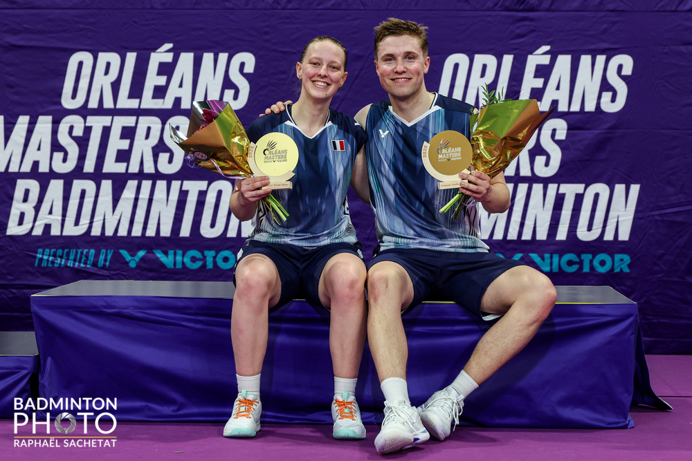 Thom Gicquel and Delphine Delrue win the mixed doubles title !